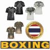 Muay Thai T-Shirt Kick Boxing 3D Print Cross Retro Vintage Gothic Graphic Men Women Unisex Short Sleeve Round Neck MMA Mix Martial Art