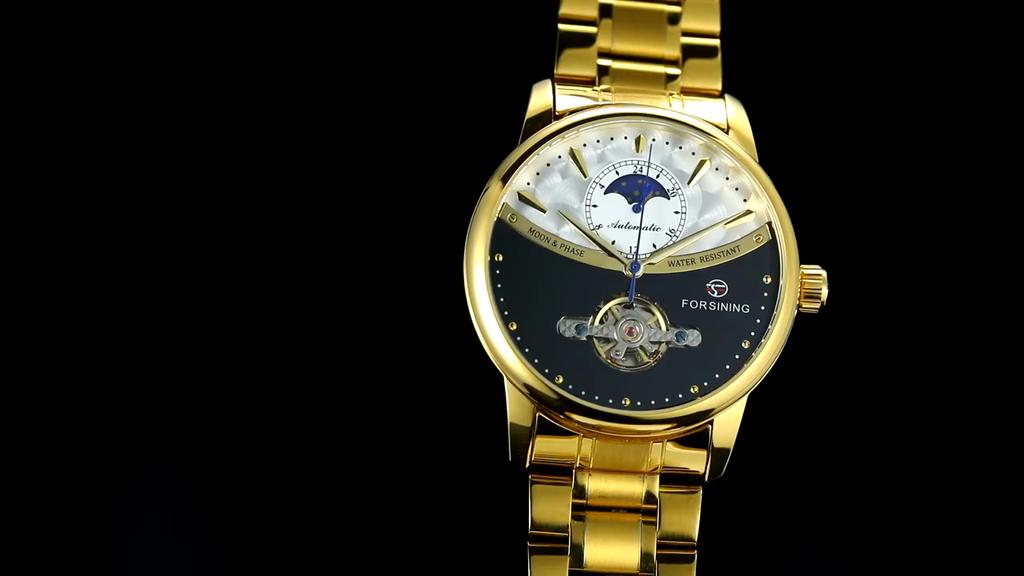 Forsining Men's Fashion Leisure Tourbillon Multi-function Automatic Mechanical Watch S1150-4-A