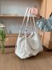 Yogodlns Lazy Style Large Capacity Canvas Tote Bag New College Student Class Bag Commuting Shoulder Crossbody Bag for Women