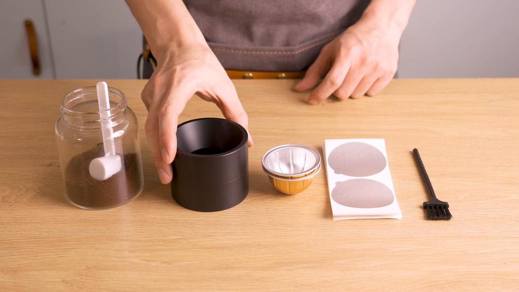 i Cafilas [UE2212] ערכת מילוי קפסולות ריקות מהירה לניקוי קפסולות קפה מקורי של Nespresso Vertuo