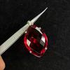 Red Topaz 132ct Marquise Cut 925 Sterling Silver Pendant Certified