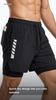 Men's Gym Shorts Quick Dry Athletic Workout Running Shorts with Zip Pockets