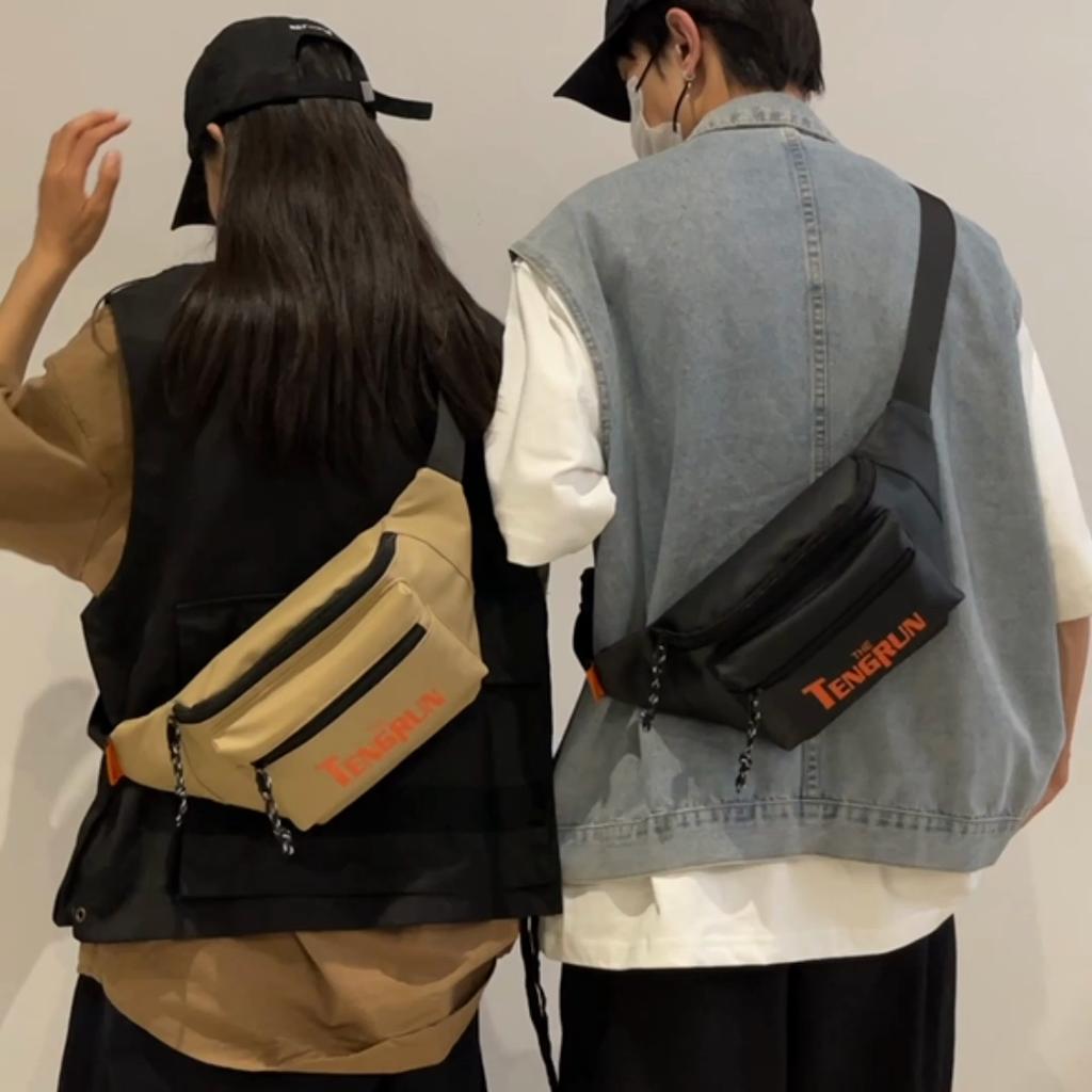 Men's Waist Bag Women's Letter Shoulder Crossbody Bag Outdoor Sports Chest Bag