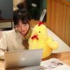 Chicken Plush Figure With Cozy Short Plush For Kids Bedroom Decor