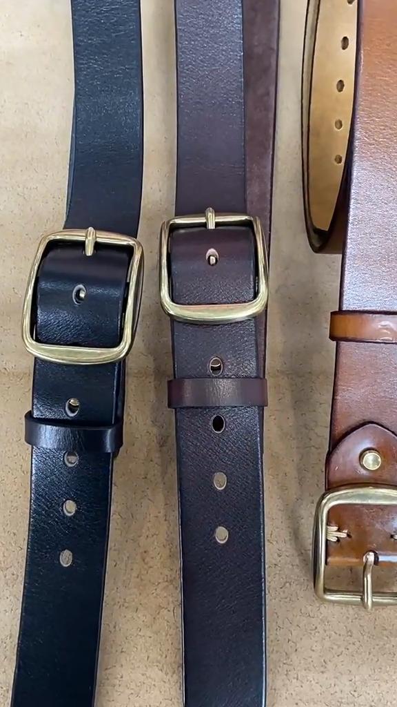 Vintage Genuine Cowhide Belt Versatile Belt Casual British Middle-aged and Young Belt