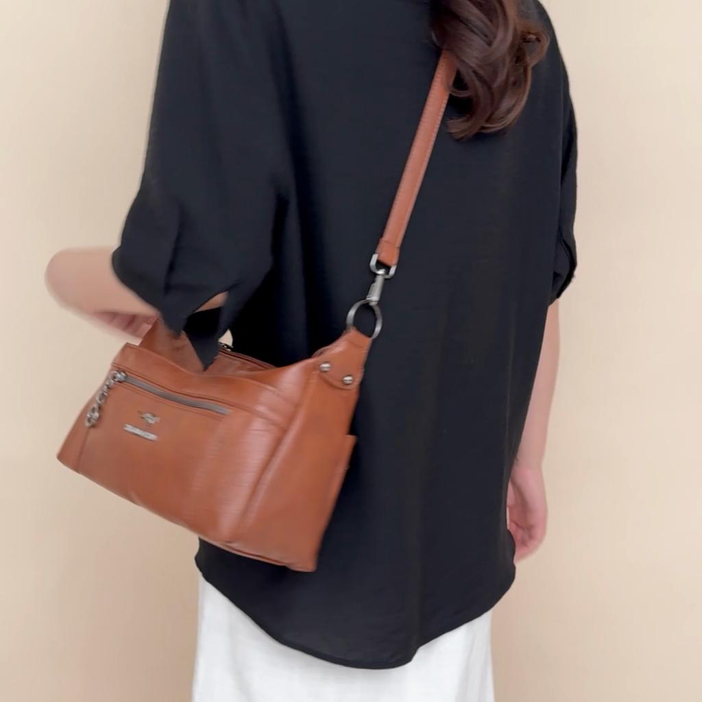Large Capacity Small Square Bag Mother Bag Women's Shoulder Bag Multi-Layer Crossbody Bag