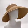 Summer Foldable Open-top Straw Hat, Portable Outdoor Sun Protection Wide-brimmed Sun Hat, UV Protection Bow Beach Hat