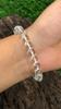 8mm Natural Crystal Gemstone Round Beads Jewelry Handmade White Stone Stretch Bracelet 7.5" For Thanksgiving Gift RBB-68