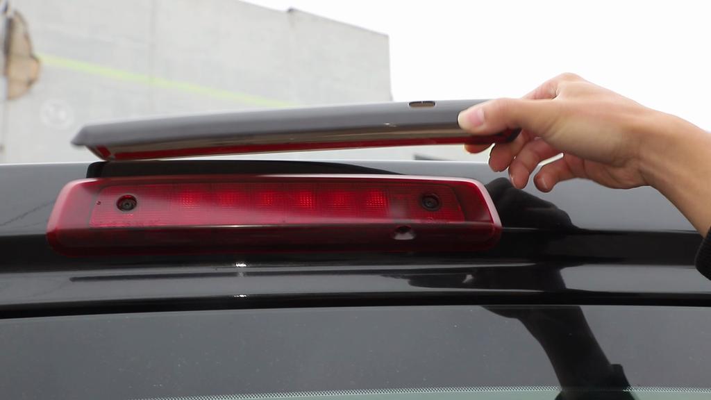Car High Mounted Brake Light Lamp Decoration Stickers For Jeep Grand Commander 2006-2010 Car Exterior Accessories, Smocked Black.