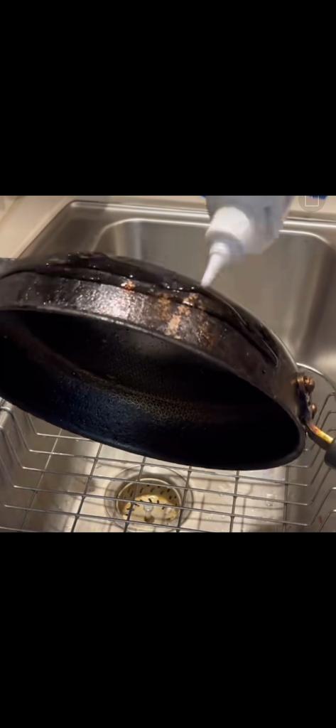 Powerful Stainless Steel Pot Pan Cleaner Strong Degreaser & Black Scour Remover Gel Burnt Bottom Cleaner for Cookware