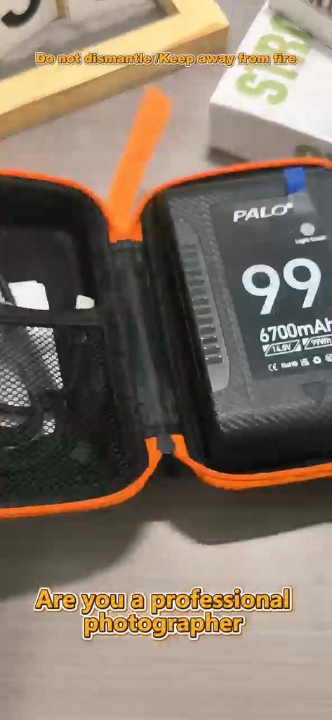 PALO 6700 mAh BP-99W-C V-Lock V-Mount Akku für Canon R5C 4K 60P BMPCC 6K Pro4K 60P Aufnahme iphone 15 Pro Aufladen bis zur vollständigen