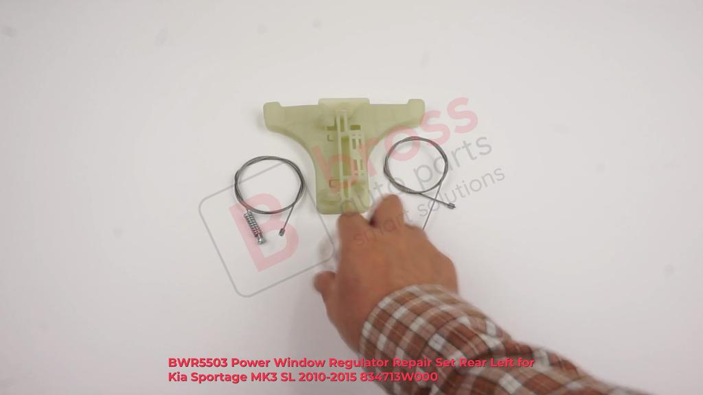 BWR5503 Power Window Regulator Repair Set Rear Left for Kia Sportage MK3 SL 2010-2015 834713W000