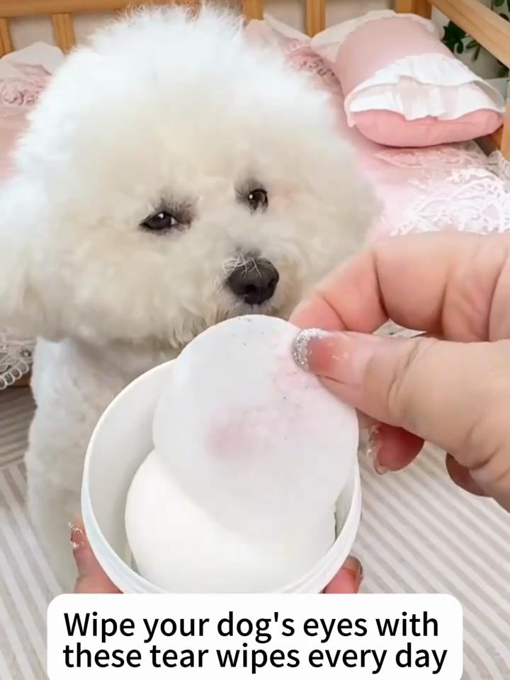 150 Pack Pet Wipes for Eye Ear Cleaning Universal for Cats Dogs Removes Eye Crusts Ear Wax Tear Stain Removal