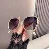 Stylish and Versatile Sunglasses for Women, UV Protection, Large Frame, High-end Sunglasses