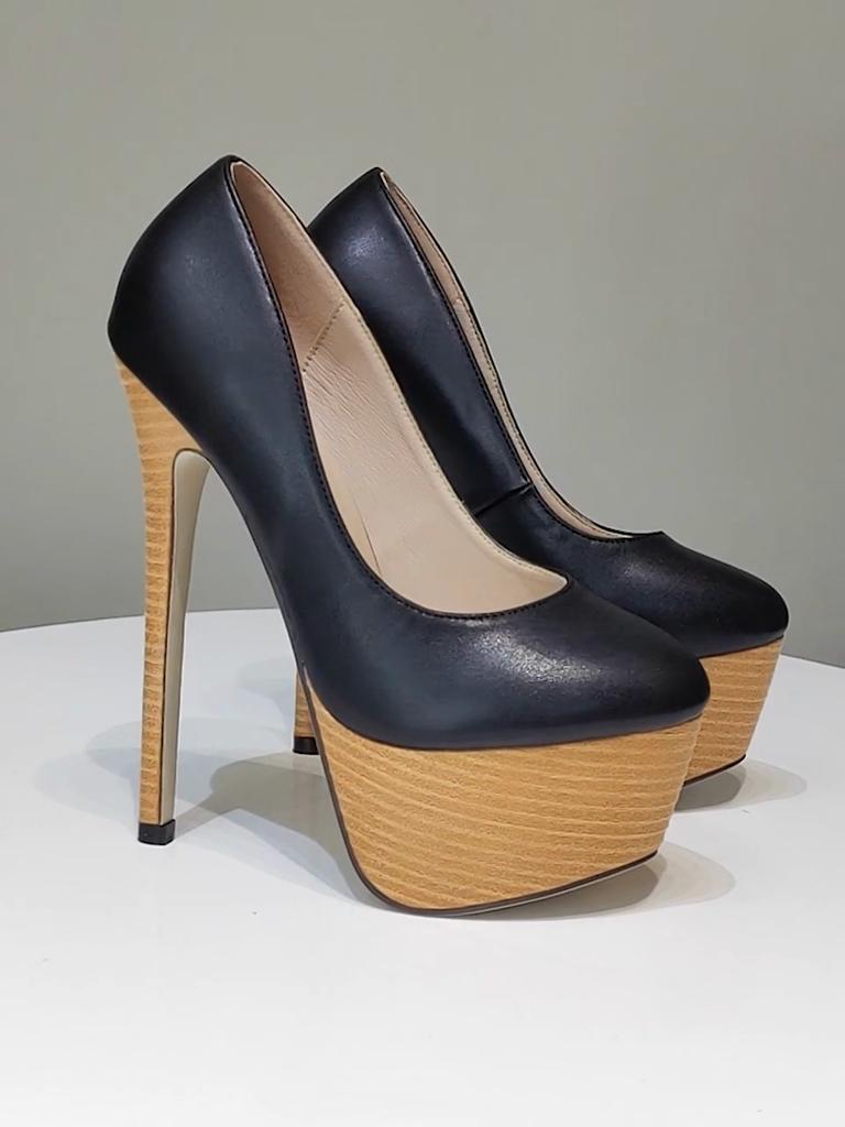 Eilyken Sexy design mělké ženy lodičky móda platforma s kulatou špičkou extrémní boty na jehlovém podpatku noční klub party boty