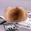 New Winter Men's 100% Real Silver Fox Fur Bomber Hat Raccoon Fur Ushanka Cap Trapper Russian Man Ski Hats Caps Real Leather