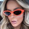 Womens Sunglasses Oval Box New Fashion Sunglasses Personality Sunshade UV Sunglasses.