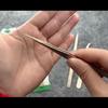 1pc Stainless Steel Straight Nail Art Tweezer Rhinestone Picker Nail Decoration Picking Tool Rose Gold Champaign