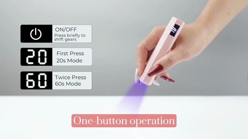 Nails Lamp with Base Portable Nail UV LED Lamp Rechargeable Nails Gel Polish Drying UV Lamp for Nails Art Desk Stand