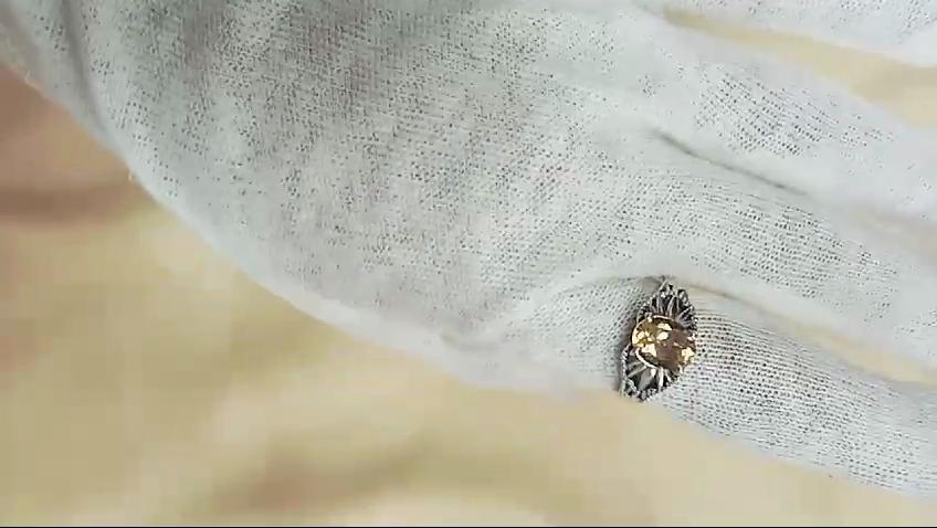 Handgemachter Schmuck, Citrinring, natürlicher Edelstein, Silberring, Geschenke für sie