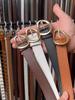 Trendy Women's Pin Buckle Waist Belt In Elegant Black Coffee And Camel Colors For Chic Jeans