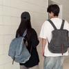 Denim Backpack Retro Commuter Large Capacity Travel Backpack