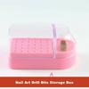 30 Holes Nail Art Drill Bits Storage Box Milling Cutter Showing Shelf Nail Tools Holder Display Electric Drill Bits Organizer