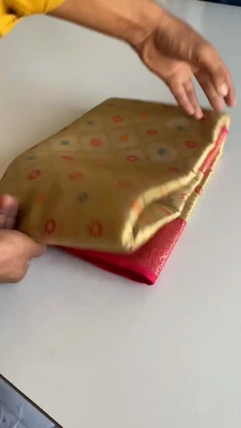Pure Tissue Silk Saree with Zari Weaving and Meena Work with Running Blouse and Elegant Jaal On the Body.  Blouse : Contrast As Per Video