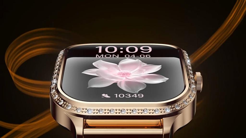 2025 New GPS Track Smart Watch Ladies 466*466 HD Screen Heart Rate Blood Pressure BT Call Smartwatches Women For Android IOS