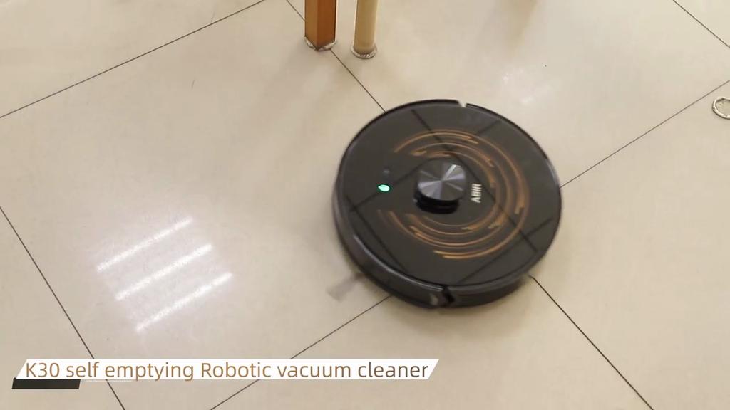Robot Vacuum Cleaner ABIR K30,Auto-empty Dock,UV Spot Cleaning,6500PA Suction,Multi-floor Map,Customized Wet Dry Room Cleaning