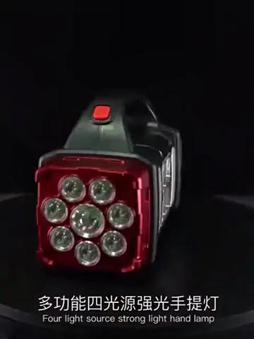 High Power Led Flashlights Camping Torch Work Light Solar Charge 4 Gear USB Rechargeable Light Waterproof Light for Outdoor