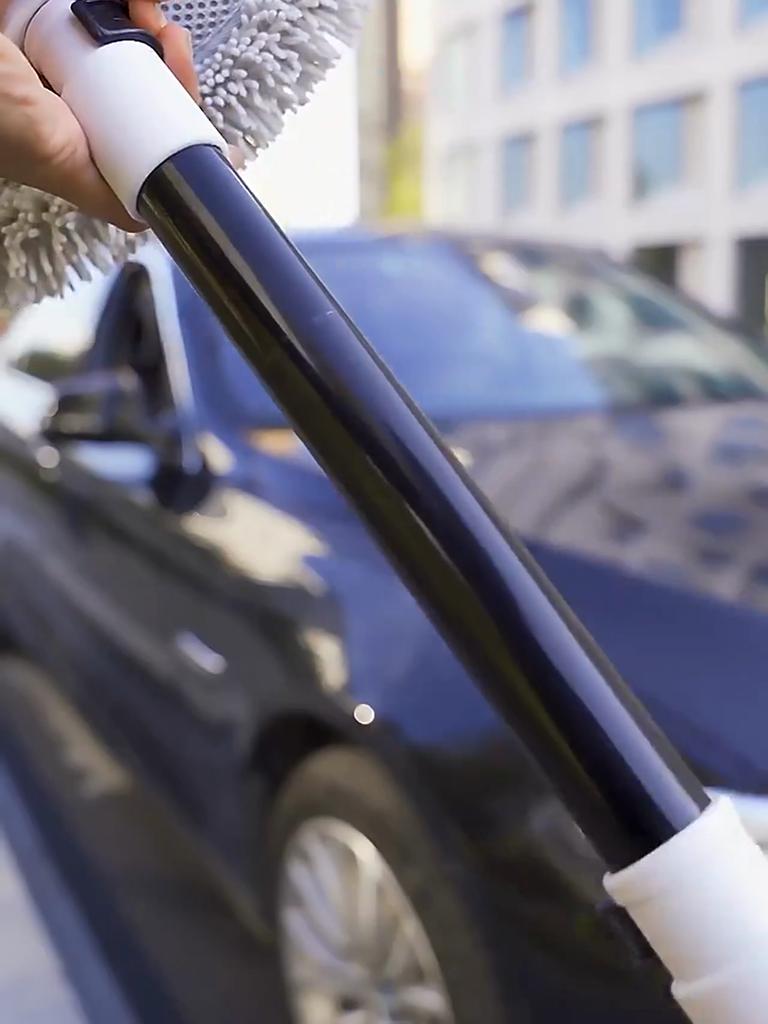 Autowaschbürste, Auto-Reinigungsbürste, Teleskop-Mopp mit langem Griff, weiches Haar, Chenille-Besen, universelle Fensterwäsche, Autozubehör