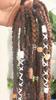 Bohemian Rastazopf-Pferdeschwanz-Haarverlängerungen, Synthetisches Geflochtenes Box Braid Haargummi-Pferdeschwanz für Damen Party Cosplay
