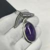 Natural Amethyst Gemstone Silver Pendant in 925 Sterling Silver- Handmade Design, Everyday Wear Jewelry, Unique Pendant Wadding Gifts