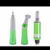 2/4Holes Turbine Handpiece Green Low Speed Handpiece Kit Air Turbine Straight Contra Angle Air Motor Inner Water Spray