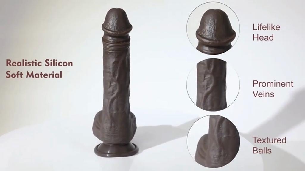 8.66in 4-in-1 Heated Liquid Silicone Dildo 10 Frequency Vibration Modes,360° Rotation,Wireless Remote Control,Infrared Sensor,Couples' Adult Intimacy