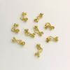 Copper Flower Bud Closure Clasps Charms DIY For Women Earring Making Supplies for DIY Jewelry Making