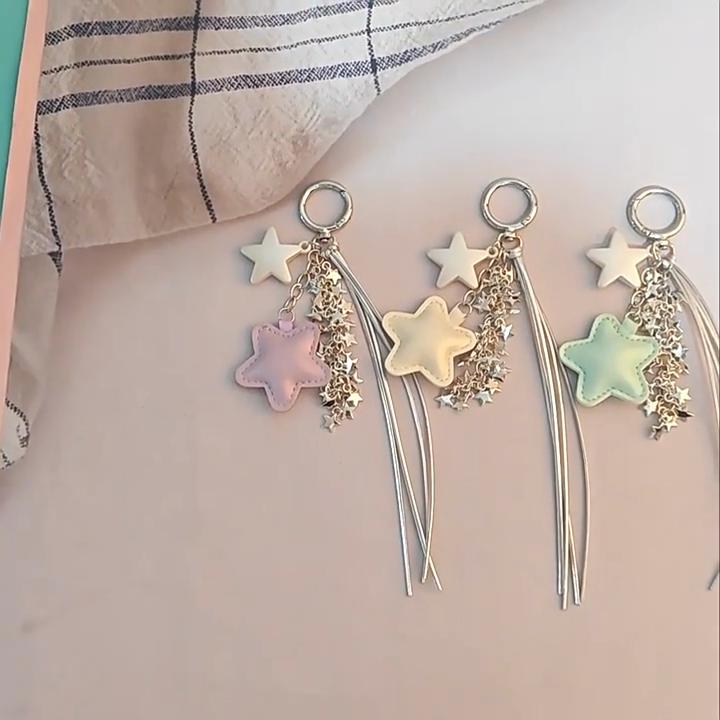 Yogodlns Mini Double Star Backpack Hanging Handbag Pendant Bag Pendant Bags Accessories
