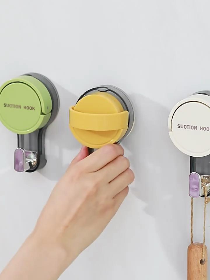 Suction Hooks Strong Vacuum Power Traceless No-Drilling Adhesive Hooks for Home Bathroom Kitchen Door Back and Toilet Area