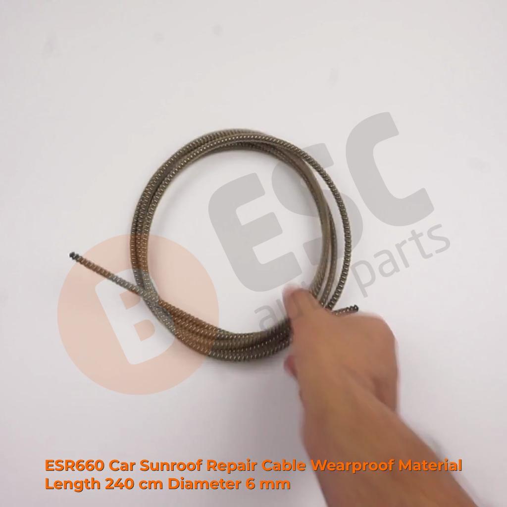 ESR660 1 Piece Universal Car Sunroof Repair Cable Wearproof Material Lenght 240 Cm Diameter 6 Mm