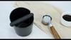 Espresso Coffee Knock Box for Grounds with Removable Shock-Absorbent Knock Bar and Anti-Slip Base, Coffee Knock Box Container, Black