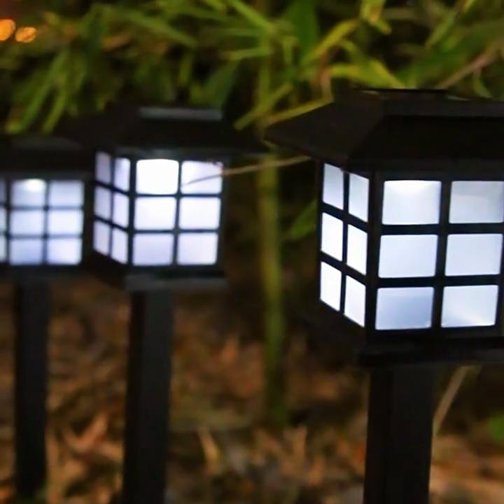 2 Pack Solar Pathway Light Outdoor Solar Lamp Waterproof Landscape Lighting for Garden Yard Patio Walkway Driveway Camping Decor