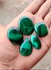 Natural Hand Polished Cabochon Lot, Mix Malachite Lot, Designer Green Malachite Cabochon Gemstone, Malachite For Making Jewelry Pendent.