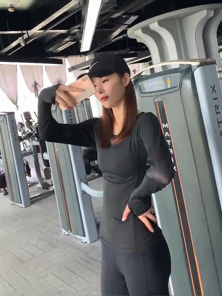 New Yoga Top Women's Sports Long-sleeved Quick Drying T-shirt Stitching Mesh Tights Fitness