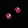 CERTIFIED Natural Pink Ruby Oval Gems Earring Pair 8.40 Ct 925 Starling Silver MY.ER-27-NS