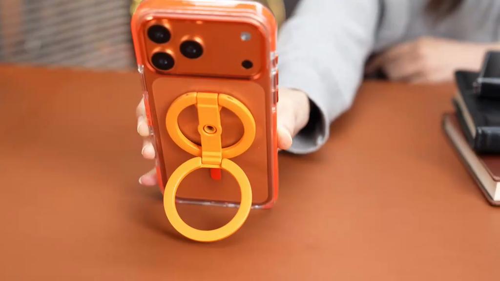 For magsafe Magnetic Phone Holder, Double-sided Magnetic Ring Buckle, Rotating And Folding Metal Stand Support Bracket Grip