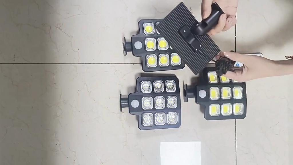 Outdoor LED COB Solar Lights Split Motion Sensor Flood Lights Waterproof Solar Light Remote Control Wall Lamp Yard Patio Garden