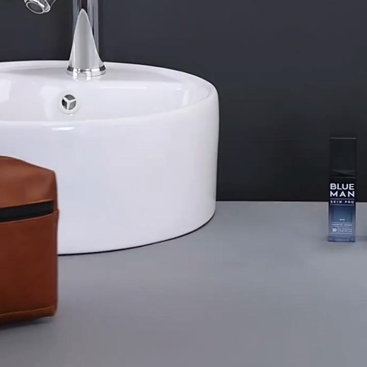 Men Leather Travel Business Shaving Cosmetic Pouch Strorage Bag Portable Toiletry Bag Large Capacity Organizer Handheld Toiletry Kits