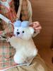 Plush Bear Cartoon Backpack With Zipper Closure For Daily Use