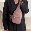 Dámska náprsná taška s kontrastnou farbou, veľkokapacitná taška cez rameno/crossbody
